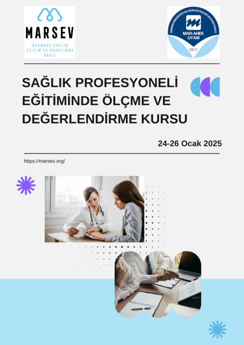 Sağlık Profesyoneli Eğitiminde Ölçme ve Değerlendirme Kursu